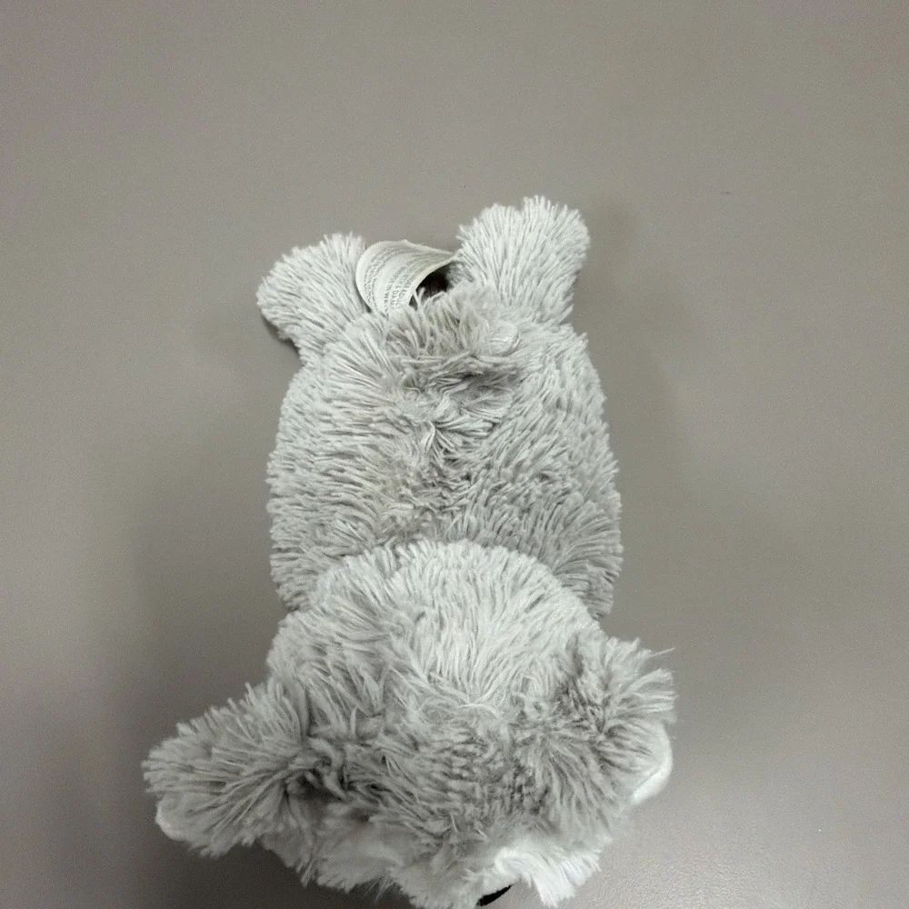 Warmies Microwavable Plush Husky Dog 10" Gray Cream Stuffed Animal Heat Therapy - Picture 6 of 11